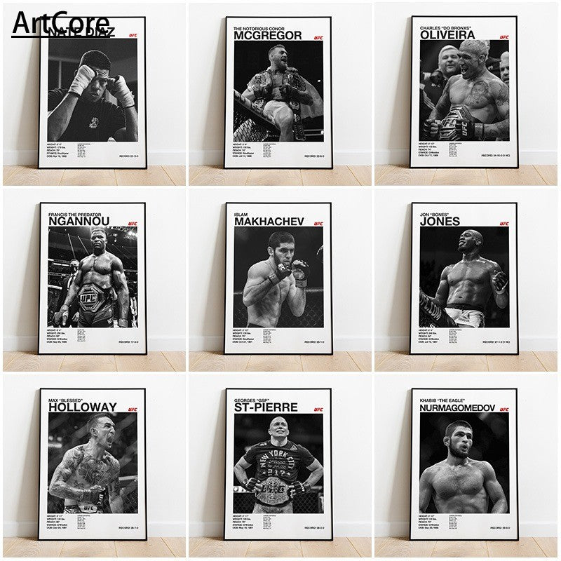 U-Ultimate Fighting Championship Ufc Poster Canvas Home Decor