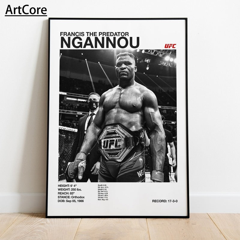 U-Ultimate Fighting Championship Ufc Poster Canvas Home Decor