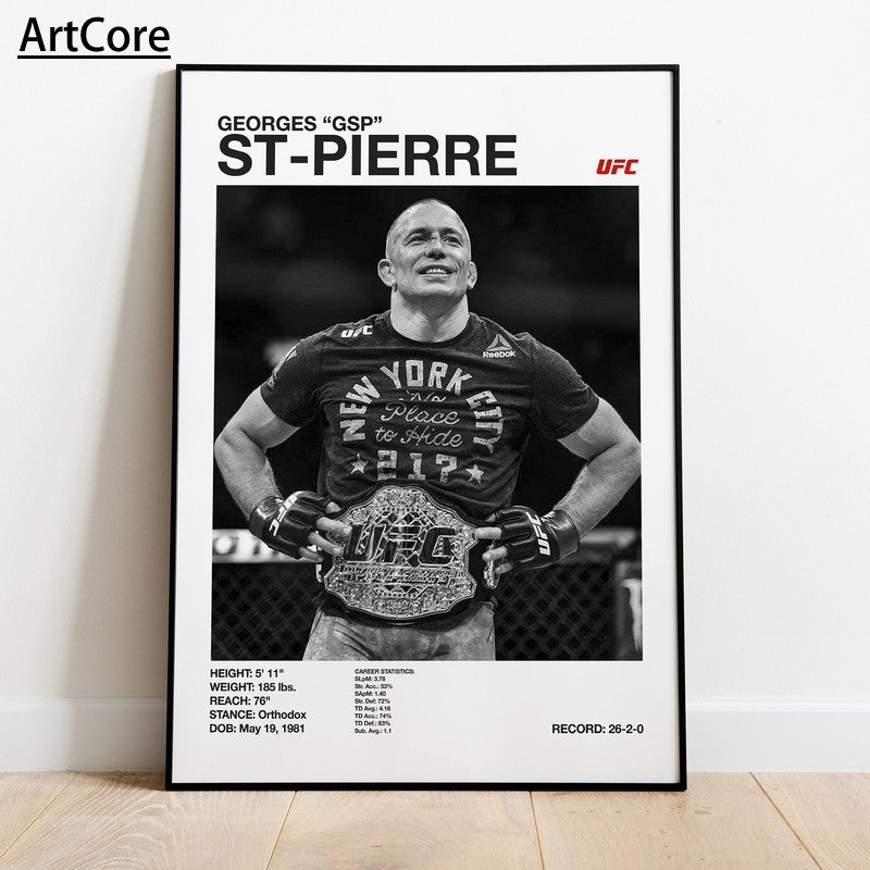 U-Ultimate Fighting Championship Ufc Poster Canvas Home Decor